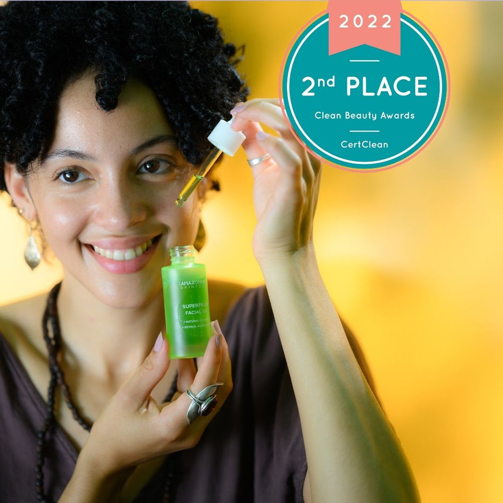 Superfruit Facial Oil won 2nd place in the Global 2022 Clean Beauty Awards