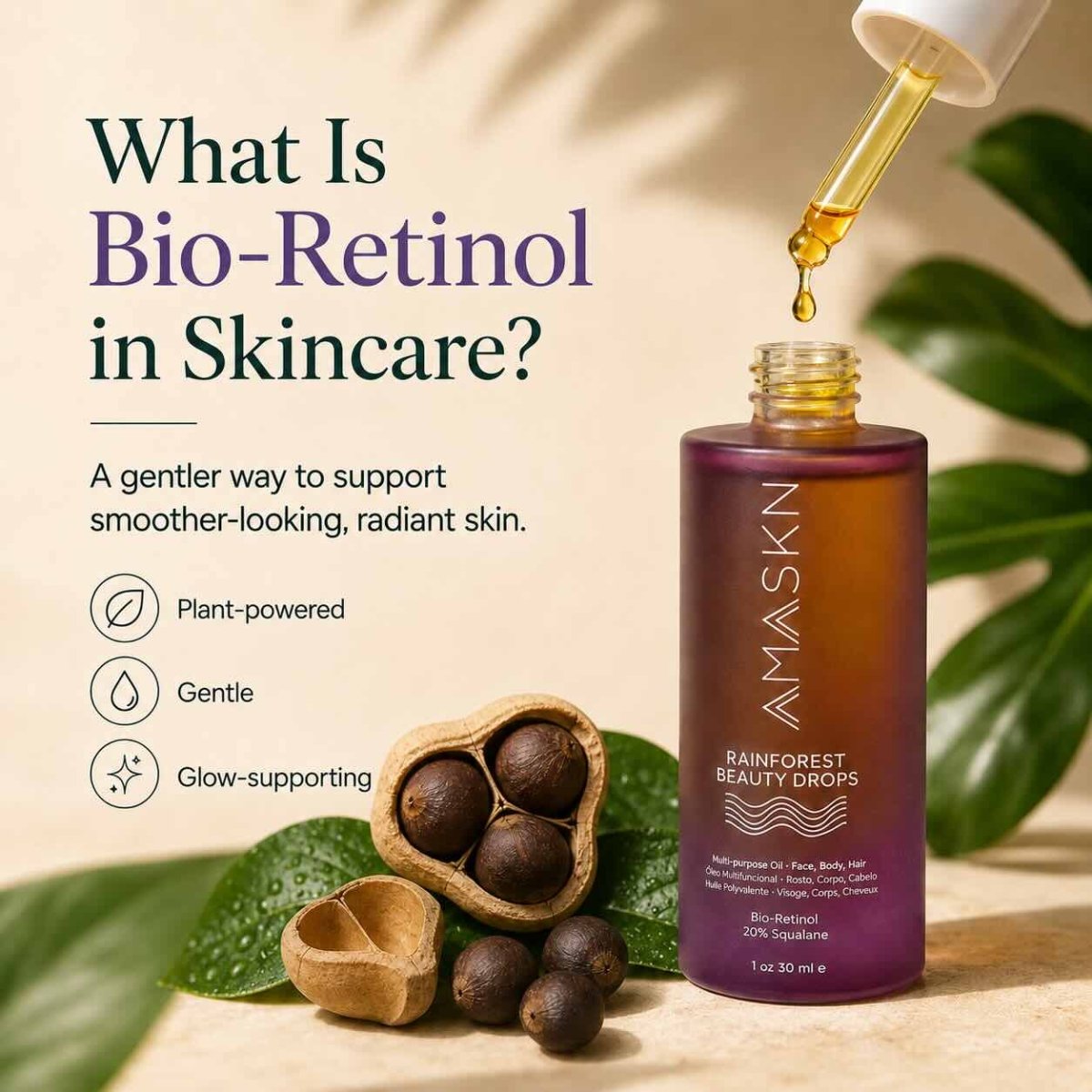 What Is Bio-Retinol in Skincare? A Gentler Way to Support Glow - AmaSKN Beauty