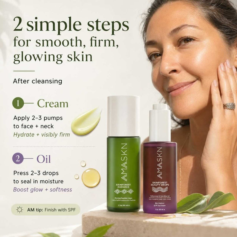 Rainforest Firm & Glow Skincare Set | Skincare Set | AmaSKN Beauty