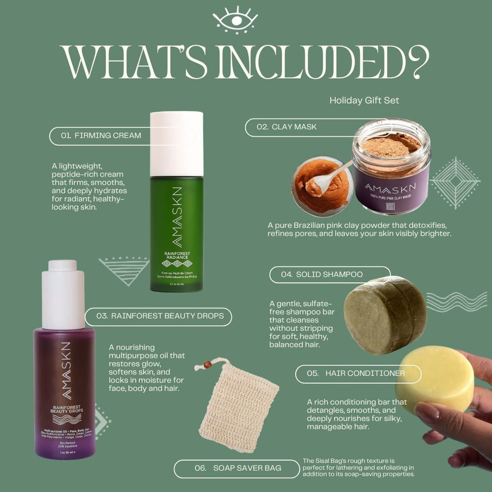 
                  
                    Rainforest Holiday Glow Gift Set (Limited Edition) | | AmaSKN Beauty
                  
                