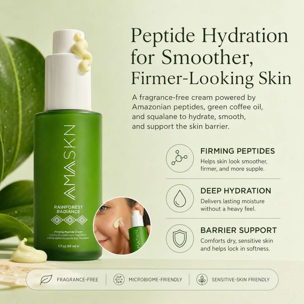 Rainforest Radiance Firming Peptide Face Cream | Face Cream | AmaSKN Beauty